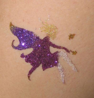 Glitter Fairy Image Tattoo